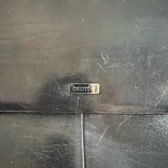 Vintage Oroton black leather crossbody bag - Picture 7 of 16